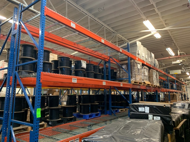 (7) Sections 14'T  x 14'W x 42"D Pallet Racking