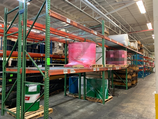 (4) Sections of 14'T x 10'W x 42"D Pallet Racking
