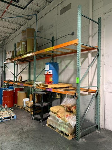 (3) Sections of 12'T x 8'W x 42"D Pallet Racking