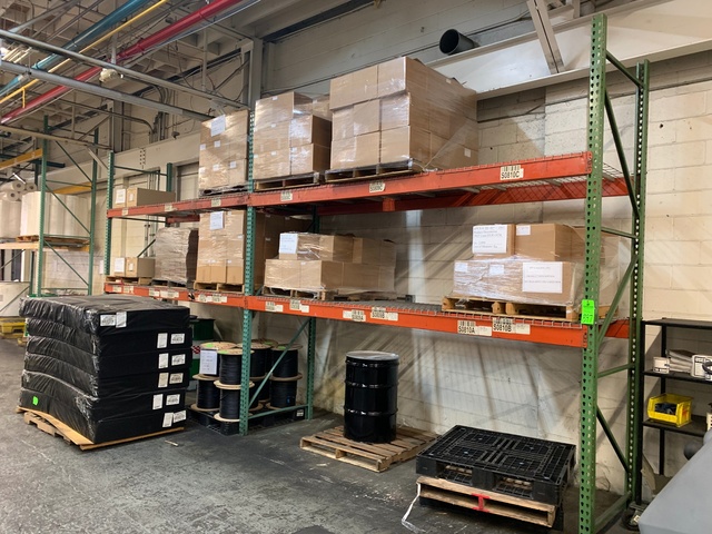 (2) Sections of 12'T x 12'W x 42"D Pallet Racking