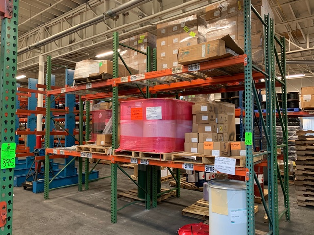 (2) Sections of 12'T x 8'W x 42"D Pallet Racking