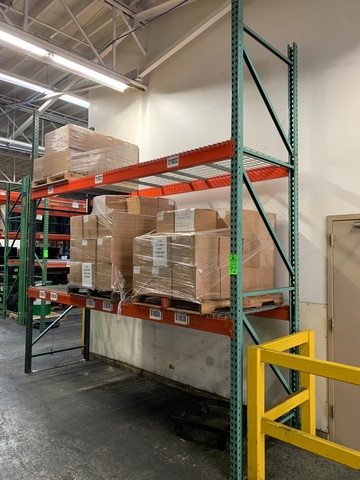 (1) Section of 14'T x 12'W x 42"D Pallet Racking