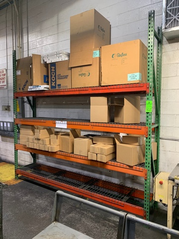 (1) Section of 10'T x 10'W x 24"D Pallet Racking
