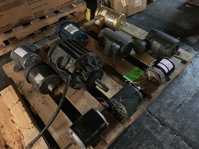 Pallet of (10) Electric Motor from 1/3-5 HP