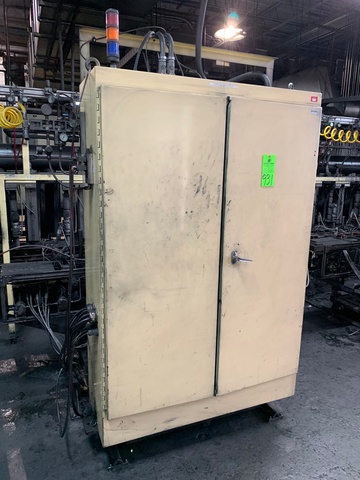 Control Cabinet w/ Contents Including All Electrical Relays, Contactors, Frequency Drives, Etc