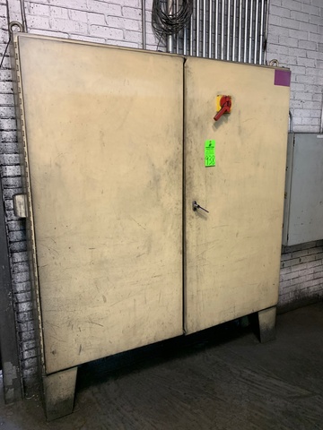 Control Cabinet w/ Contents Including All Electrical Relays, Contactors, Frequency Drives, Etc