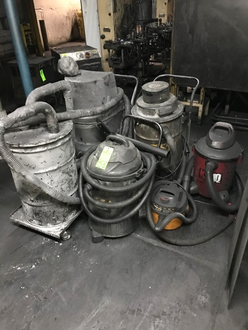 Lot of Assorted Make Shop Vacuums