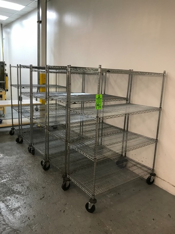 Lot of (5) Meto Racks