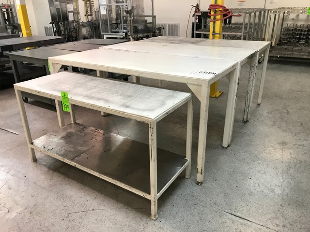 Lot of (4) Shop Tables