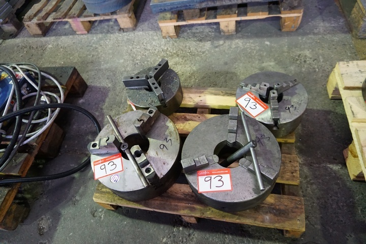 (4) 3-Jaw Chucks