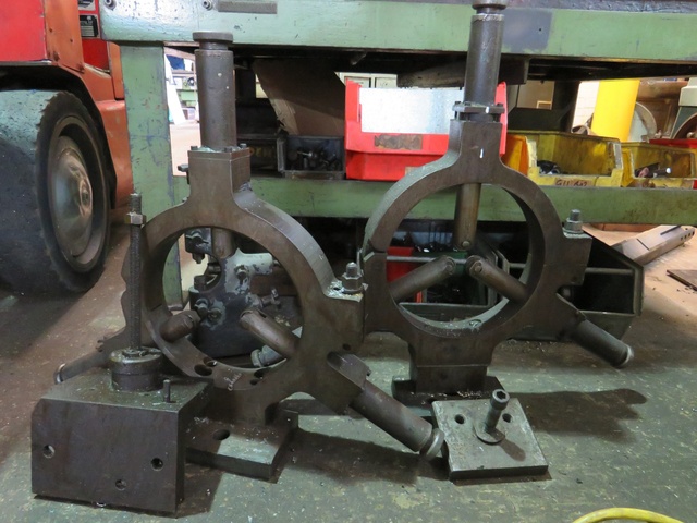 (2) 10'' Steady and 2-Jaw Steady