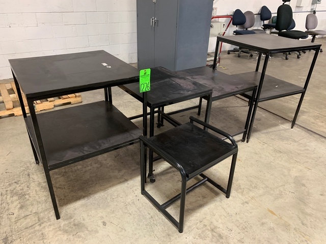 Lot of (5) Steel Tables
