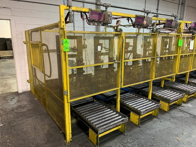 Lot of (3) MORSE 456-E460 Drum Rollers, 500 LB Capacity, 5-20 RPM, Horizontal/Vertical Tilt, Prox Controls