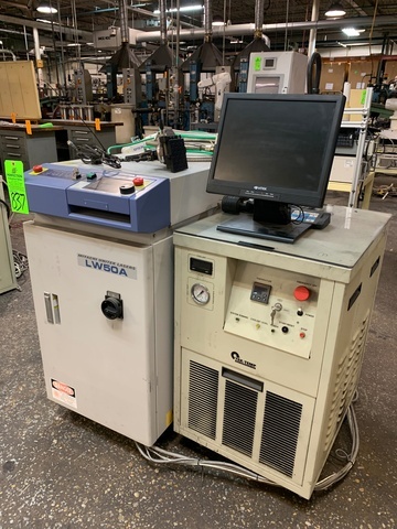 MIYACHI UNITEK LW50A Laser Welder, s/n 11020102 w/ Tekk-TempTKD200 Chiller