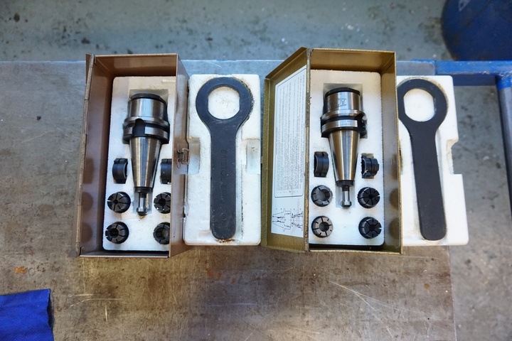 (2) Acramil Screw Shanked Milling Chucks