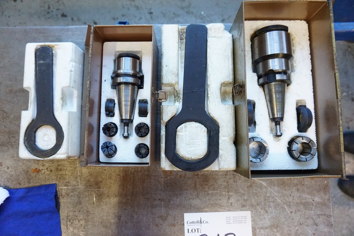 (2) x Acramil Screw Shanked Milling Chucks