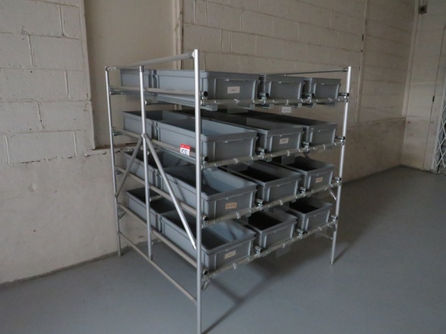 Angular Tote Bin Rack