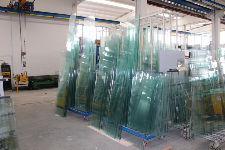 (5) x 1500 x 1800mm Steel Single Sided Portable Glass Transporters with Contents of Glass