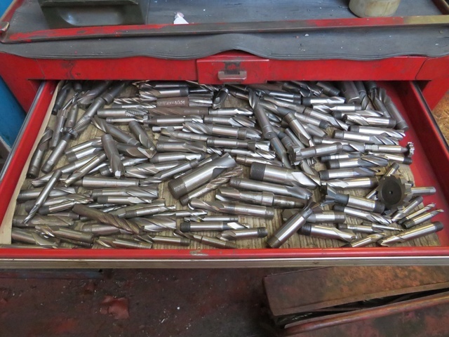 Clarke Mobile Tool Trolley with Qty Drills & Cutters