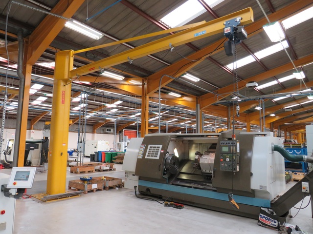 Donati 1000kg Free Standing Pendant Controlled Jib Crane