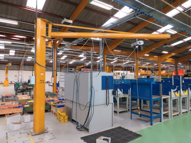 Demag 250kg Free Standing Pendant Controlled Jib Crane