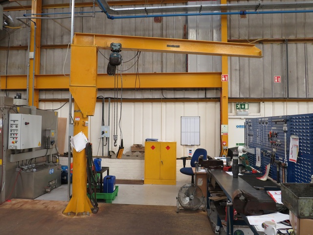 500kg Free Standing Pendant Controlled Jib Crane