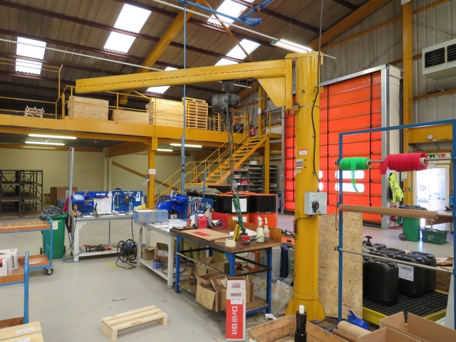 250kg Free Standing Pendant Controlled Jib Crane