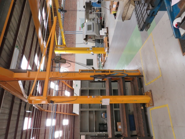 Demag 250kg Free Standing Pendant Controlled Jib Crane