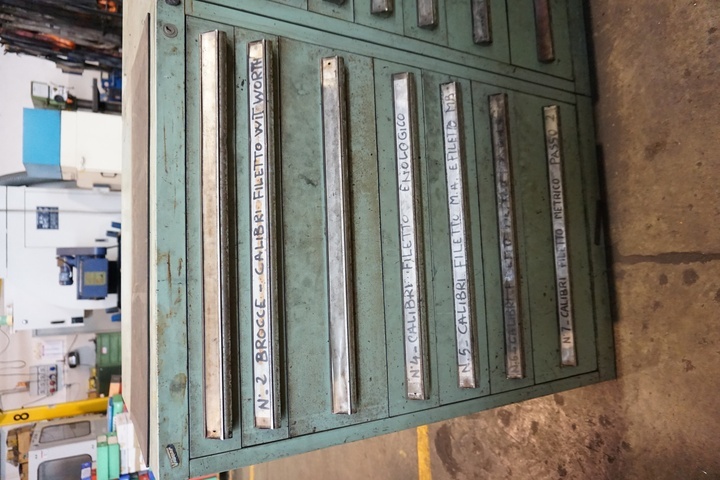 7-Drawer Cabinet including Electrical Equipment & Clamping Equipment