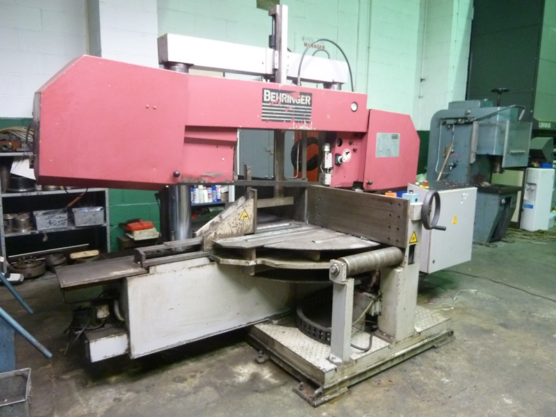 Behringer HBP360/704G 360mm Rounds Double Column Guided Semi Automatic Double Mitre Cutting Horizontal Bandsaw