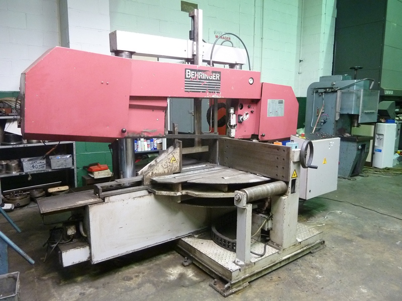 Behringer HBP360/704G 360mm Rounds Double Column Guided Semi Automatic Double Mitre Cutting Horizontal Bandsaw