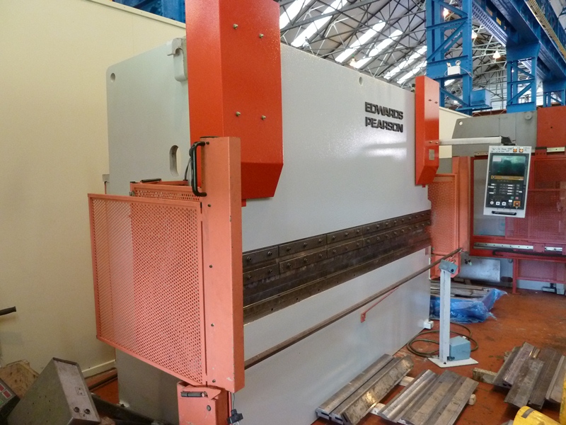 Edwards Pearson PR3, 100 Ton X 3100 mm, Over Bed Downstroke Hydraulic CNC Press Brake