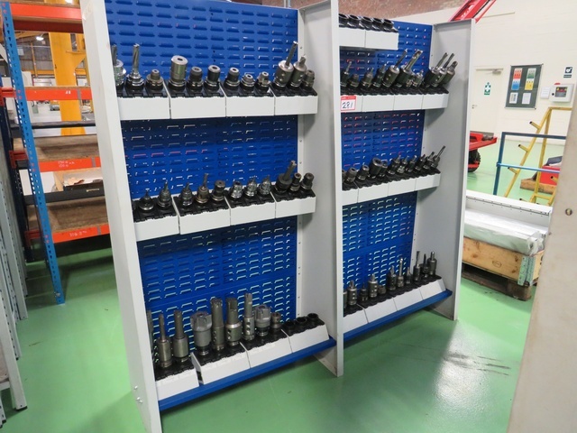 Rack with Qty Cat 40 Tooling