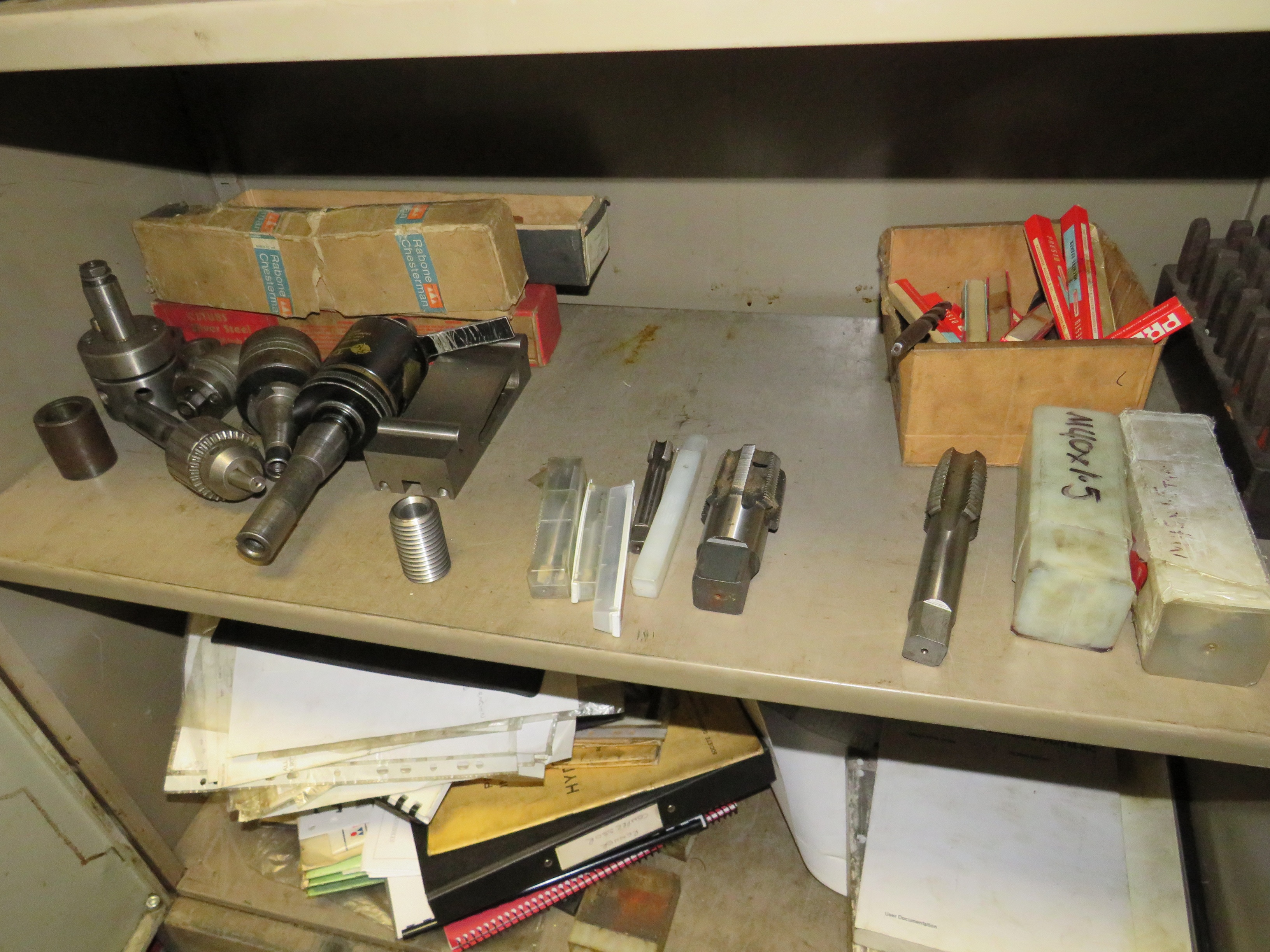 Cabinet with Qty of Taps and Reamers