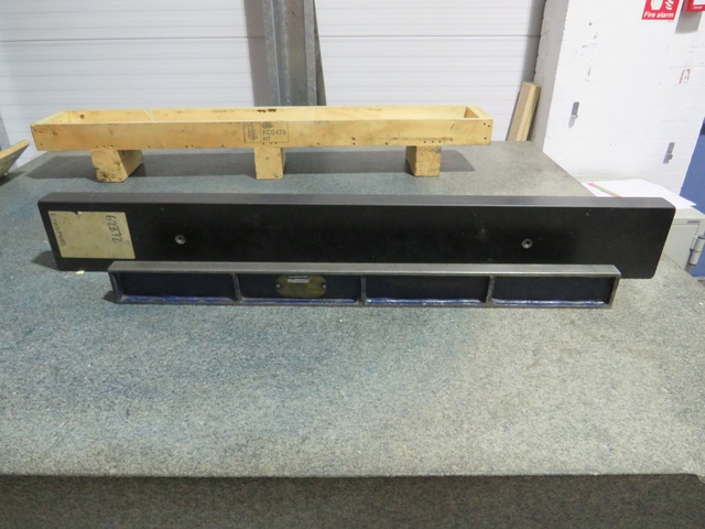 (1) Granite Straight Edge 4ft, (1) Steel Straight Edge 3ft