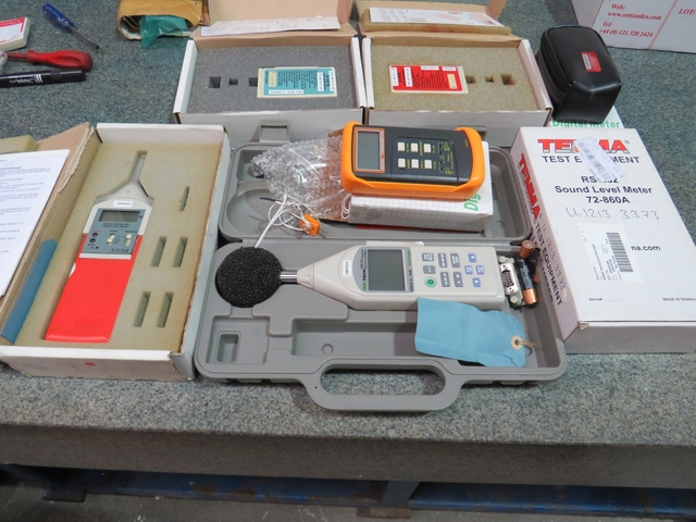 Qty of Sound Level Equipment and Digital Thermometer