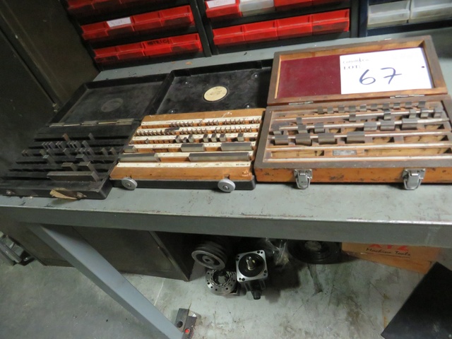 (3) x Boxes of Metric Slip Gauges (incomplete)