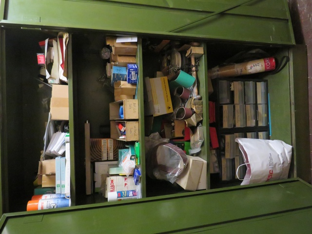 Cupboard with Qty Tooling Spares