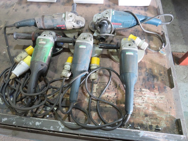 Qty of 8" Hand Grinders 110 Volt