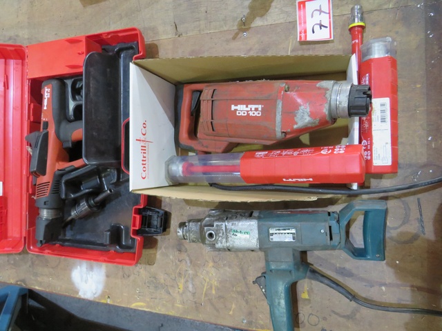 (2) Hilti Drills & (1) Bosch Drill