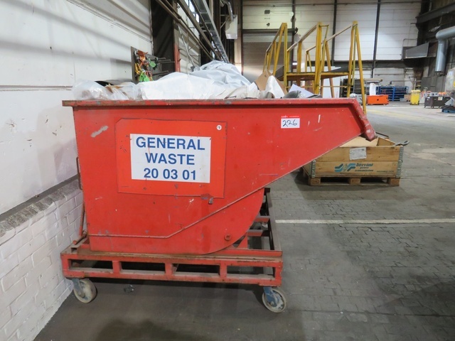 Mobile Tipping Skip 1.6m x 1.3m x 1.25m High