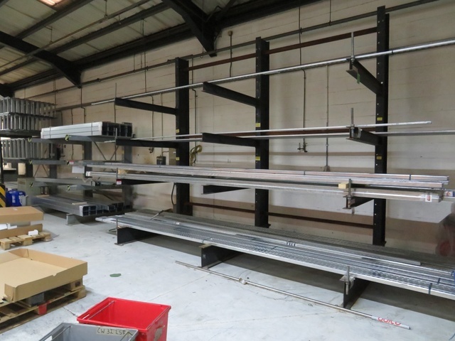 (4) Bays Adjustable Sheet Metal Racking