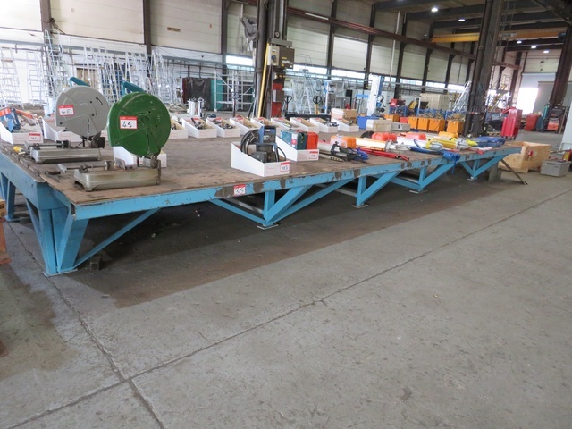 Steel Work Bench 7m Length x 3.6m Width Approx