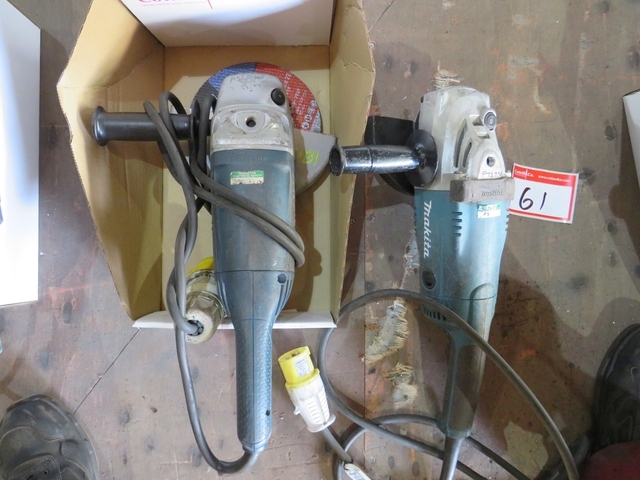 (2) 8" Hand Grinders 110 Volt