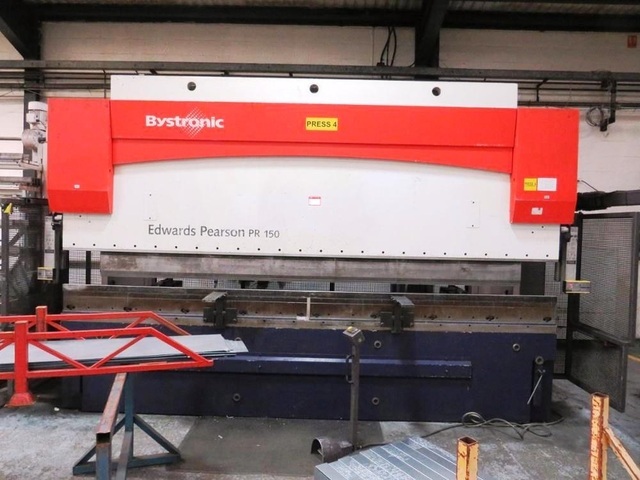 Bystronic PR 150 Ton x 4100mm Over Bed CNC Press Brake