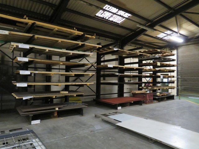 (6) Bays Adjustable Sheet Steel Racks