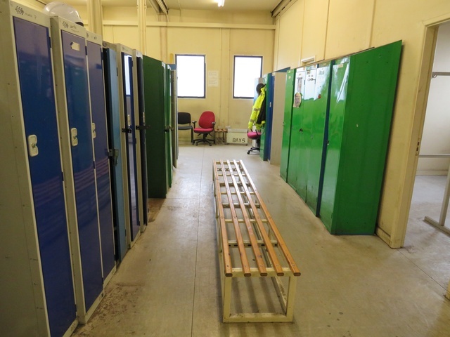 Contents of Locker Room incl. Lockers and Benches
