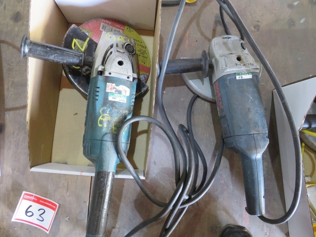 (2) 8" Hand Grinders 110 Volt