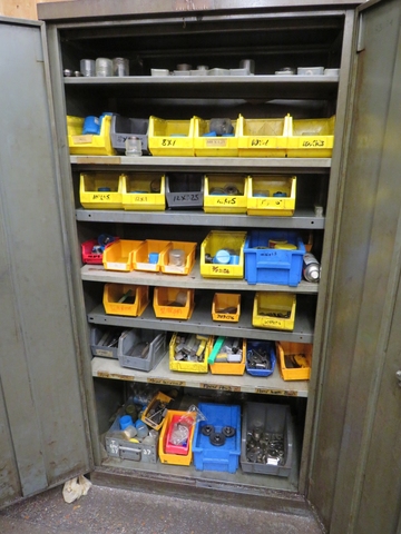 Cupboard with Qty of Thread Rollers for Wickmans