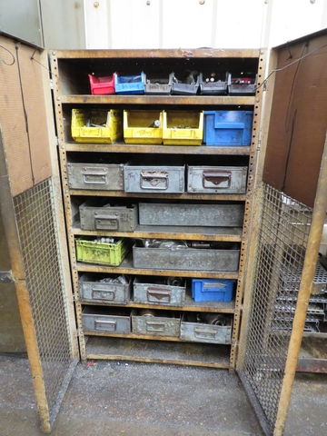 Cupboard with Qty of Taps, Drills & Tooling for Wickmans
